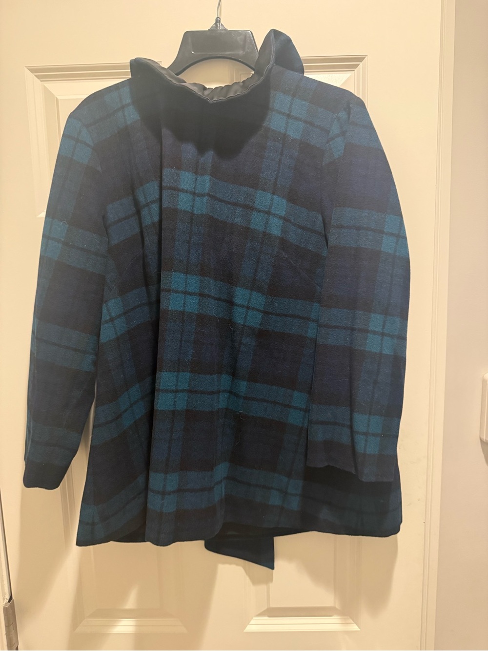 Tuckernuck Black and Green Plaid Ruffle Mock-Neck Tunic - Picture 6 of 8